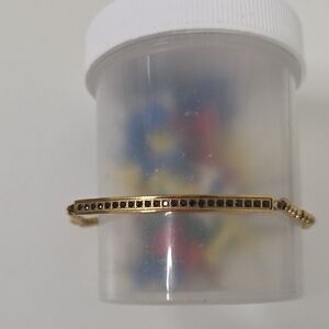 Chic Gold Bracelet with Black Detailing